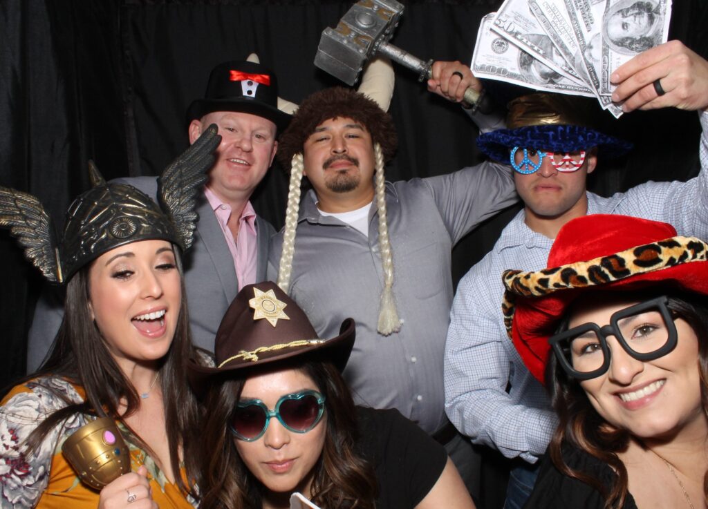 Corporate party photo booth